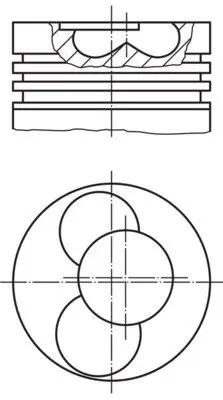 Поршневые кольца mahle knecht 0309102