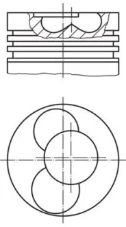 Поршневые кольца Mahle knecht 0309102