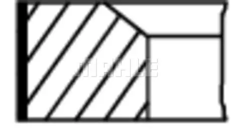 Поршневые кольца Mahle knecht 03186N0