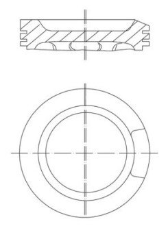 Поршневые кольца mahle knecht 0330402