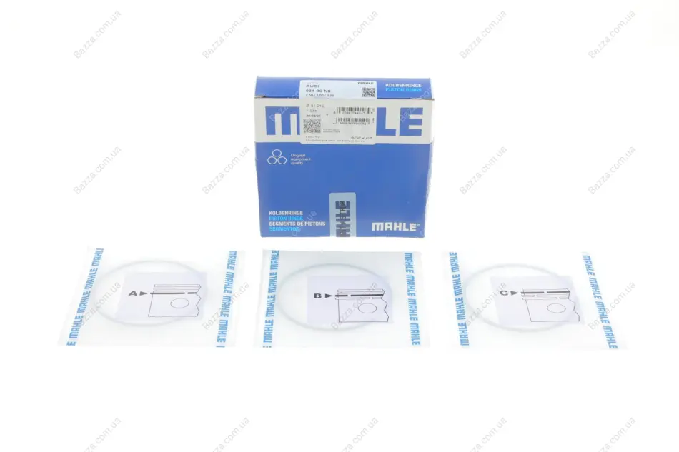 Поршневые кольца Mahle knecht 034 90 N0 (фото 1)