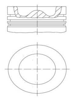 Поршневые кольца mahle knecht 038 43 00