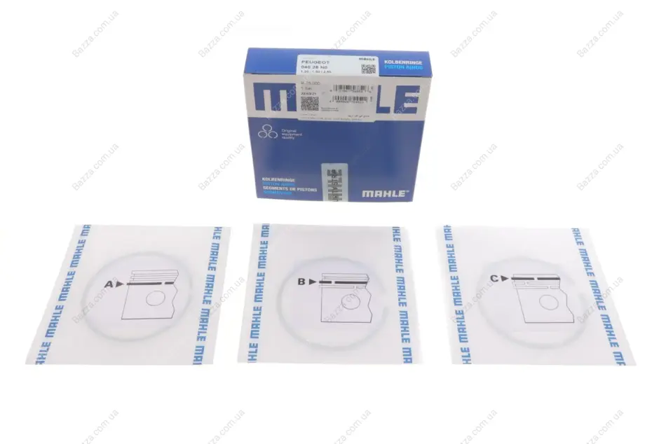 Поршневые кольца mahle knecht 04025N0