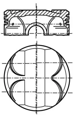 Поршневые кольца Mahle knecht 081 PI 00101 000 (фото 1)