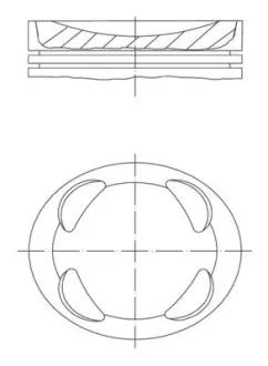 Поршневые кольца Mahle knecht 081 PI 00104 002