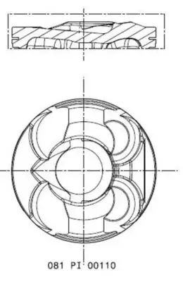Поршневые кольца Mahle knecht 081PI00110000 (фото 1)