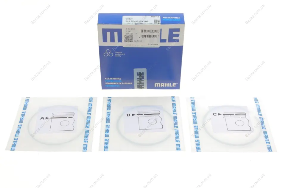 Поршневые кольца Mahle knecht 081 RS 001090 N0 (фото 1)