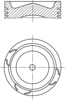 Поршневые кольца mahle knecht 213 69 00