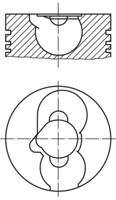 Поршневые кольца Mahle knecht 2288200 (фото 1)