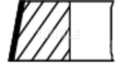 Поршневые кольца mahle knecht 22890N0