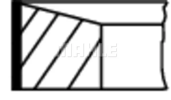 Поршневые кольца Mahle knecht 67613N0 (фото 1)
