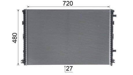 Радіатор інтеркулера mahle knecht CIR24000P