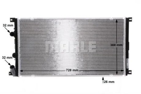 Радиатор интеркулера mahle knecht CR39000S