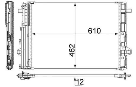Радиатор кондиционера mahle knecht AC446000S