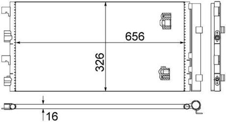 Радиатор кондиционера mahle knecht AC 724 000S