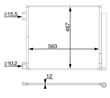 Радиатор кондиционера mahle knecht AC78000S