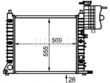 Радіатор mahle knecht CR 679 000P