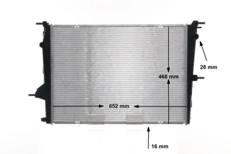 Радіатор охолодження двигуна Mahle knecht CR1197000S