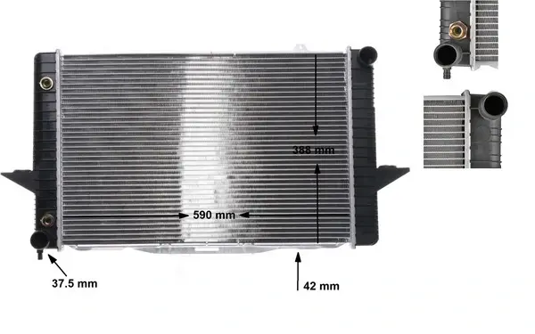Радіатор охолодження двигуна Mahle knecht CR164000S (фото 1)