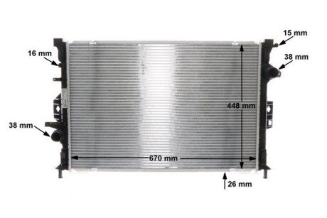 Радіатор охолодження двигуна mahle CR1748000S