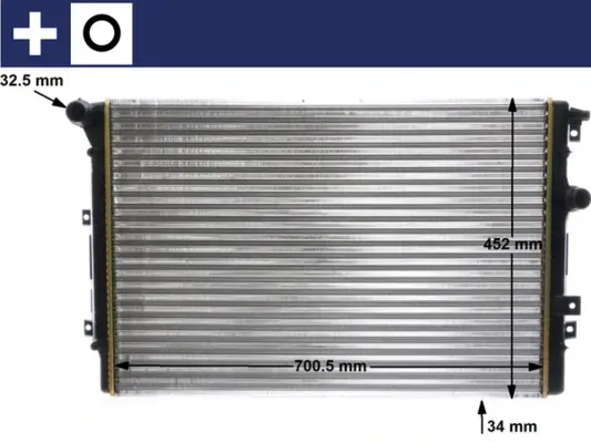 Радиатор охлаждения двигателя mahle knecht CR2032000S