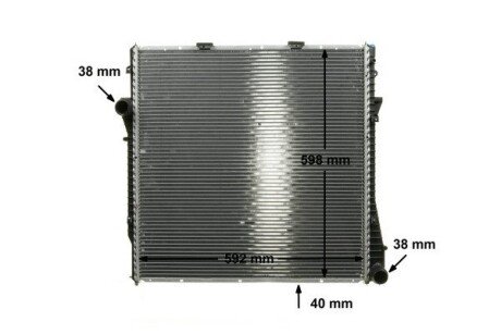 Радіатор охолодження двигуна mahle knecht CR573000P