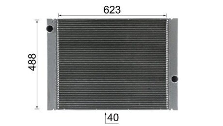 Радиатор охлаждения двигателя mahle knecht CR582000P