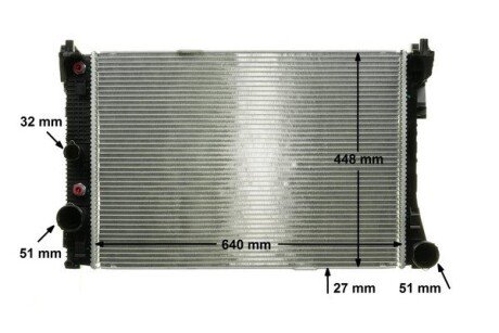 Радиатор охлаждения двигателя mahle knecht CR988000P