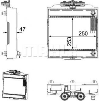 Радіатор охолодження двигуна mahle knecht CR 923 000P