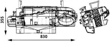 Радіатор пічки (опалювача) mahle knecht AH172000P