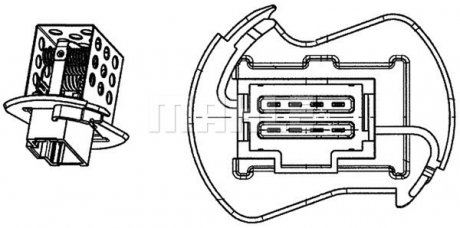 Реостат печки mahle knecht ABR 90 000P