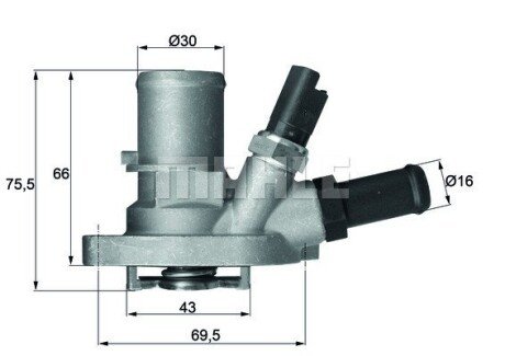 Термостат mahle knecht TI 149 88 на Фиат 500