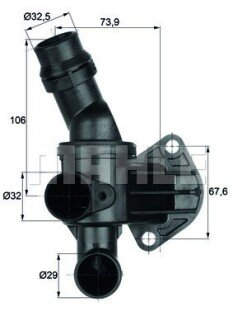 Термостат mahle knecht TI680 на Ауди A1