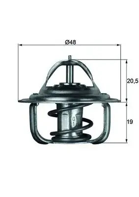 Термостат mahle knecht TX171D