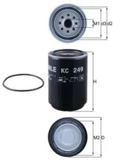 Паливний (топливный) фільтр Mahle knecht KC 249D