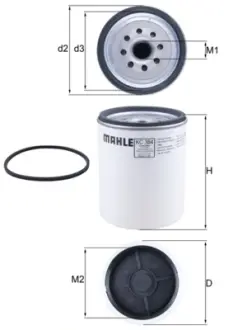 Паливний (топливный) фільтр Mahle knecht KC384D