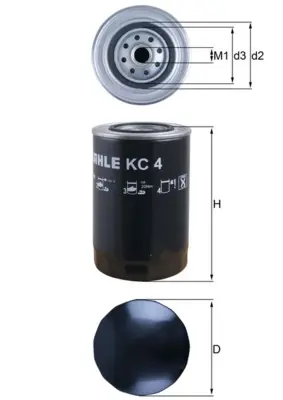 Топливный фильтр mahle knecht KC4