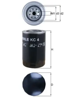 Паливний (топливный) фільтр mahle knecht KC4