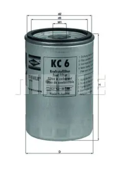 Топливный фильтр mahle knecht KC6