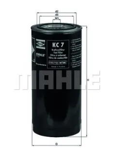 Топливный фильтр mahle knecht KC7
