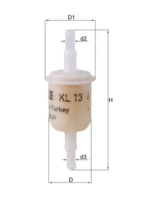 Топливный фильтр mahle knecht KL13