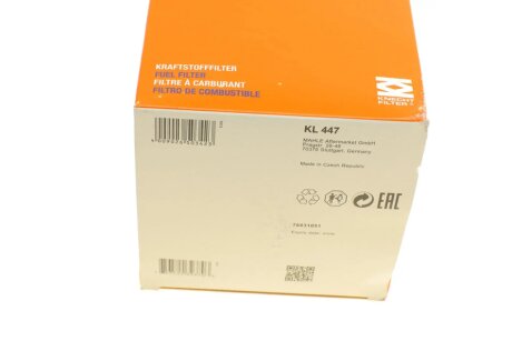 Паливний фільтр mahle knecht KL447