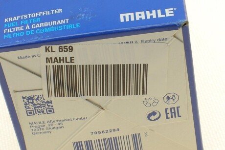 Топливный фильтр mahle knecht KL659