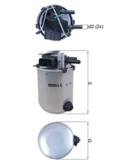 Топливный фильтр mahle knecht KL909
