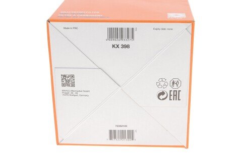Паливний фільтр mahle knecht KX398