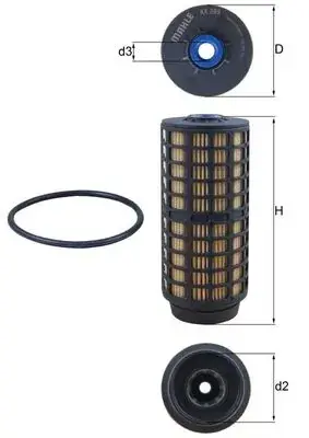 Топливный фильтр mahle knecht KX 399D