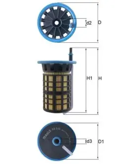 Топливный фильтр mahle knecht KX 515