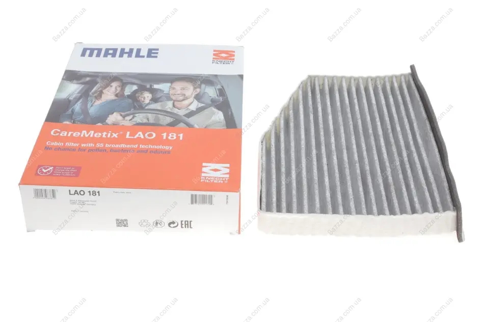 Угольный фильтр салона mahle knecht LAO181
