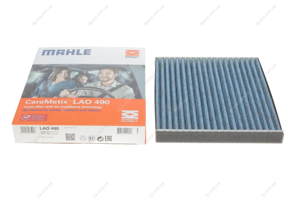 Угольный фильтр салона mahle knecht LAO490