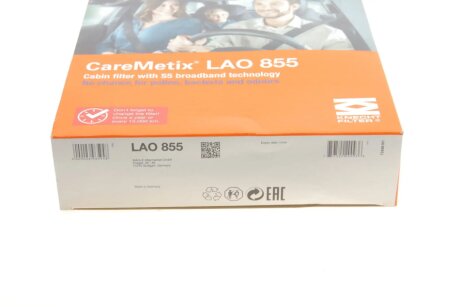 Вугільний фільтр салону mahle knecht LAO855